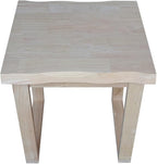 International Concepts Live Edge Solid Wood End Table - Image 5