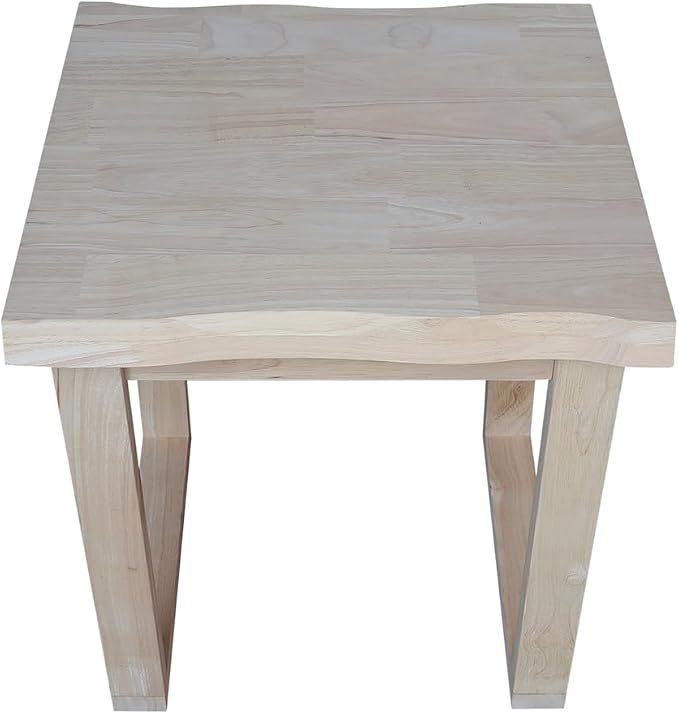 International Concepts Live Edge Solid Wood End Table - Image 5