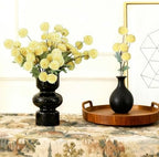 12 Pcs Artificial Mums with Long Stems 20 Inch Yellow Faux Flowers for Vase - Image 7