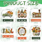 Wenqik 6 Pcs Fall Wooden Table Decorations for Home, Gnome and Truck - Image 3