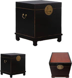 Chinese Inspired Cabinets Distressed Petite Elmwood Chinese Ming Cabinet by Unknown