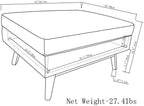 SIMPLIHOME Owen Coffee Table Storage Ottoman - Image 3