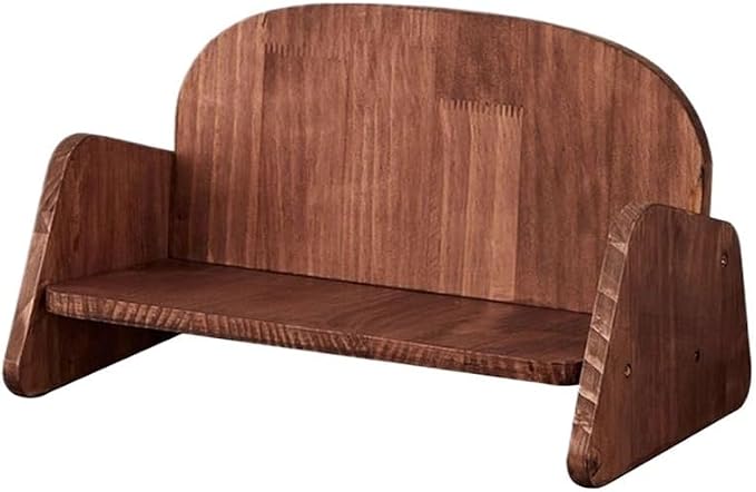 Bookcase Walnut Wooden Sofa Shaped Desk Organiser Organiser Shelf Simple Small by Unknown