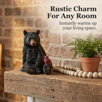 The Bridge Collection Black Bear and Cardinal Friend Figurine - Image 4