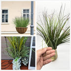 Artificial Plants, Fake Wheat Grass Tall Shrubs Bundles, Faux Greenery Plastic Plant Indoor Outdoor Decoration Home Garden Christmas Party Table Centerpieces Vase DIY Decor - Tail End Red Leaves 8 Pcs - Image 4