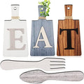 Jetec Cutting Board Eat Sign Set Wall Decor, Gray, White, Brown by Jetec