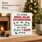 Christmas Decorations Funny Humor Quote Wood Box Sign - Image 2