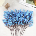 8Pcs Artificial Babys Breath Flowers Real Touch Fake Blue Flower Decoration - Image 5