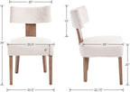 HNY Mid Century Modern Dining Chairs Set of 6 - Image 2