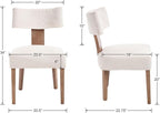 HNY Mid Century Modern Dining Chairs Set of 2 - Image 2