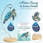 Positive Turtle Gifts for Best Friend Women - Christmas Desk Decor - Image 6