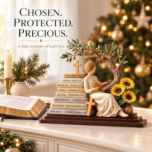 Christian Gifts for Women: Bible Verse Decor, God Says I Am Decorative Sign - Image 5