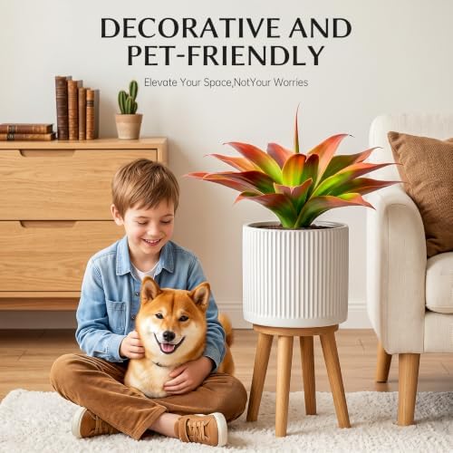 Artificial Agave Faux Agave 14.2In Fake Greenery Outdoor Artificial Plant Fake Plant for Indoor Home Decoration Plastic Plant Outdoor Decoration Front Porch Decor Simulation Plants，2Pack， Red - Image 5