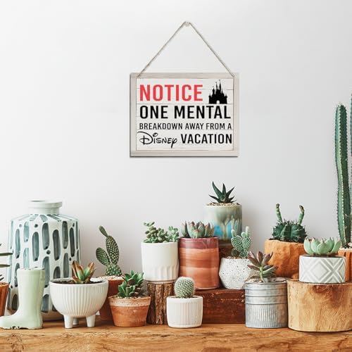 Funny Notice Sign, Farmhouse Home Wall Decoration Sign, Rustic Hanging Wood Plaque Sign, Decorative Wooden Wall Sign, Disney Decor, Wall Decor Art, Farmhouse Wood Sign - Image 4