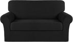 Turquoize Stretch Sofa Slipcover 2 Pieces Sofa Cover Couch Cover by Turquoize