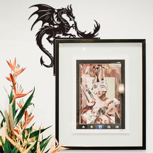 CUTHOLLOW Dragon Door Topper Sign Metal Wall Art Decor - Image 4