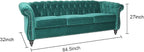 AVZEAR 3 seat Sofa, Velvet Sofa Living Room Sofa Large Sofa Modern Chesterfield - Image 2