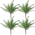 CATTREE Artificial Boston Fern Plants, Fake Ferns Shrubs Plastic Faux Greenery Bushes for Indoor Outdoor Decor Home Kitchen Table Vase Garden Verandah Porch Planter Filler Plant DIY Decorations 4 Pack by CATTREE