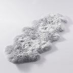 HUAHOO Premium Genuine Sheepskin Rug Grey Real Australia Sheepskin Natural - Image 2