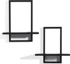 PHOENANCEE Square Floating Shelves, Wall Plants Holder, Bathroom Wall Decor - Image 8