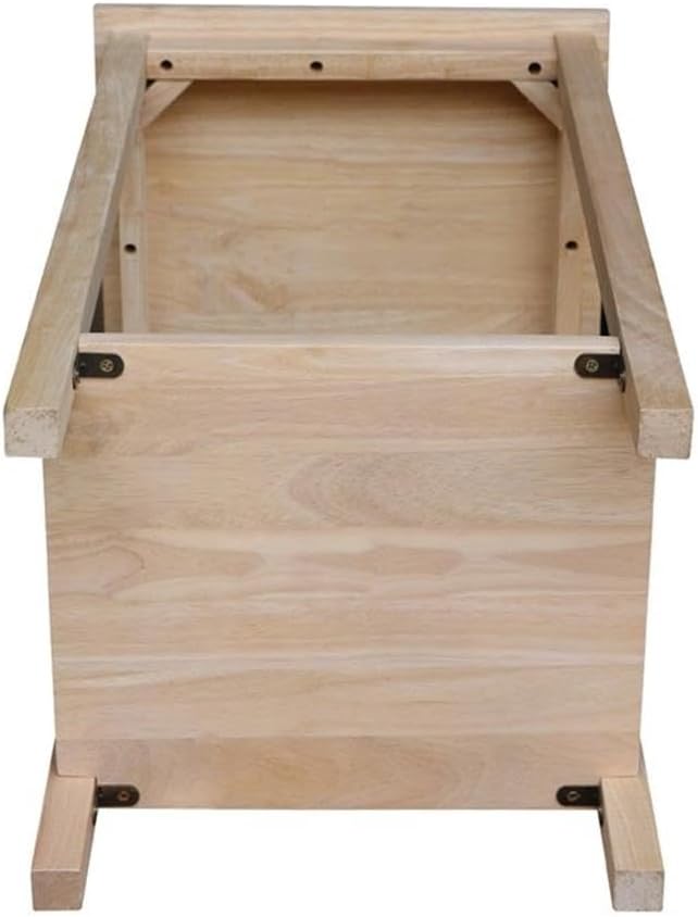 IC International Concepts, Portman Accent Table, Solid Real Wood, Sturdy - Image 4