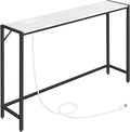 MAHANCRIS Console Table, Narrow Sofa Table Behind Couch, 43.3” Entrance Table by MAHANCRIS