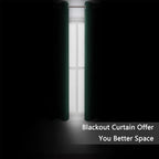 Blackout Curtains 66 x 72 Inch Long Dark Green Curtains Set of 2 Panels Room - Image 3