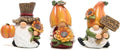 Hodao Thanksgiving Decorations Indoor - Resin Fall Gnome Figurines with Pumpkin and Sunflower, Harvest Autumn Table Decor, for Family and Friends, Holiday Thanksgiving Centerpiece by Hodao