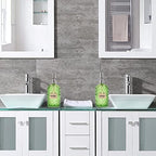 16oz Diamond Pattern Glass Soap Dispenser with Rust Resistant Pump - Image 6