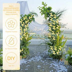 12 Pcs Artificial Mums with Long Stems 20 Inch Yellow Faux Flowers for Vase - Image 3