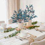 Babys Breath Artificial Flowers 6Pcs Fake Flowers Real Touch Faux Gypsophila Bouquet for Home Wedding Party Table Decor (Autumn Blue) - Image 6