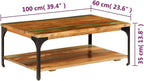 Solid Reclaimed Wood Coffee Table - Image 8