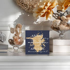 Blue and Gold Office Inspirational Wooden Box Sign Desk Decor, Ability Motivation Attitude Decorative Signs for Office Living Room，Inspirational Home Shelf Desk Decor 5x5 Inch - Image 6