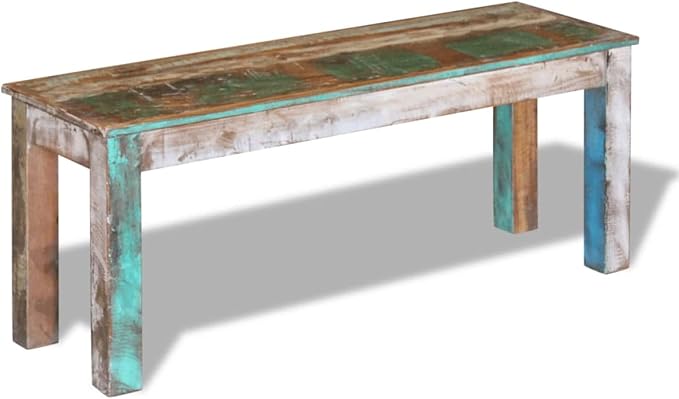 Gecheer Bench Solid Reclaimed Wood 43.3"x13.8"x17.7" - Image 4