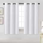 H.VERSAILTEX White Curtains for Bedroom Thermal Insulated Room Darkening Living by HVERSAILTEX