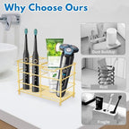Electric Toothbrush Holders for Bathrooms 304 Stainless Steel Quick Drying - Image 2