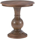 Pemberly Row Round Wood Accent Table, 26.5" High, Rustic Natural Finish by PEMBERLYROW