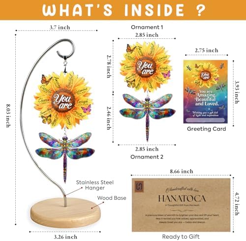 Dragonfly Sunflower Gifts for Women - Dragonflies Christian Desk Decor - Image 3