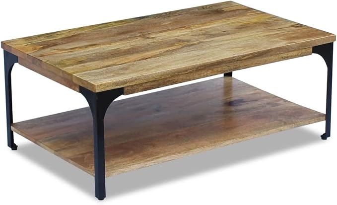 Solid Mango Wood Coffee Table - Image 3