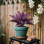 Artificial Flowers for Outdoors Artificial Agave Fake Plants Faux Agave Artificial Plants Outdoor Fake Flowers Outdoor Faux Plants Indoor Uv Resistant Artificial Plants 14.2In(Purple，2pcs) - Image 6