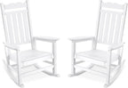 Stoog Set of 2 Outdoor Rocking Chairs, HIPS Plastic Porch Rocker by Stoog