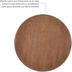 Pemberly Row Round Wood Accent Table, 26.5" High, Rustic Natural Finish - Image 9