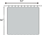 Grommet Blackout Curtains for Bedroom 52 x 36 Inches Long Dark Grey | Thermal - Image 7
