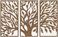 Madison Park Wall Décor for Living Room - Birch Botanical Two-Tone, Home Accent Modern Kitchen Dining Decoration, Ready to Hang 3-Piece Wood Panel Set for Bedroom, 16"W x 32"H, Tree of Life by MADISONPARK