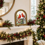 Christmas Decor Vintage Winter Cardinals Wall Art Sign Table Decor - Image 4