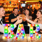 Pooqla BAR Sign for Home Bar Decor, Colorful LED Light Up Bar Sign - Image 6