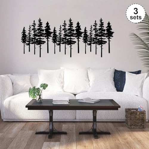 ESTART Metal Pine Tree Wall Art, Metal Tree Wall Decor - Image 5