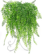Fake Weeping Willow, Artificial Hanging Plants Plastic Greenery Leaves Plant Faux Vine Hanging Vines Ivy Garland for Home Indoor Outdoor Face Wall Decoration Garden Basket Wedding Party Decor - 4 Pcs by CATTREE