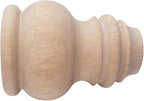 3" Tall Solid Wood Furniture Legs Unfinished Bun Feet - Image 5