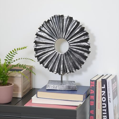 Modern Abstract Round Decorative Sculpture, Dining Living Room Desk Decor,Geometric Home Decor Statues,Shelf Top Decor Aesthetics, Coffee Tables or Office Shelves（Bronze Colored） - Image 3